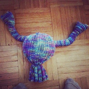 Freshly Made Knit Uterus